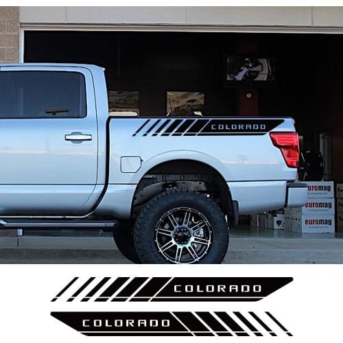 Car Stickers For Chevrolet Colorado Pickup Rear Trunk Side Decals Truck Graphics Letters Vinyl Film Decor Cover Auto Accessories