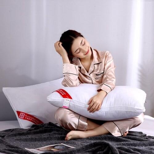 White Pillow Microfiber Filling Neck Pillow Core for Sleeping Bed Pillow Cushion Core Inner Home Textile