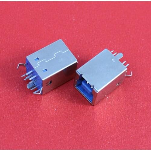 ChengHaoRan 1Piece Female USB Socket USB 3.0 Connector BF Type 180 Degree DIP Bent Feet For Printer Inference