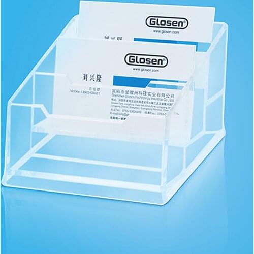 Business Card Holder Name Card Storage Display Stand C2153 (Three Lattices)