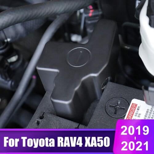 For Toyota RAV4 2019 2020 2021 RAV 4 XA50 High Quality ABS Plastic Car Battery Negative Protective Cover Accessories