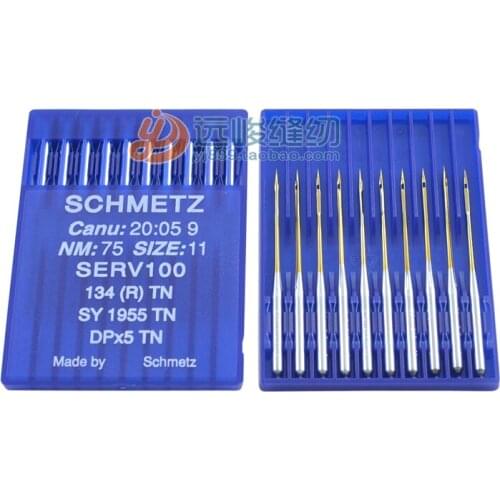 Germany SCHMETZ DP*5/DPX5 Tn Heat-proof Gold Needle Double Needle Car Flat Eye Bartacking Machine Needle