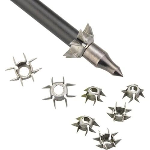 HOT!11g Target Points Arrowhead Broadhead Judo Arrow Points 8 Paw Point Outdoor Practice Archery Accessories 2pcs