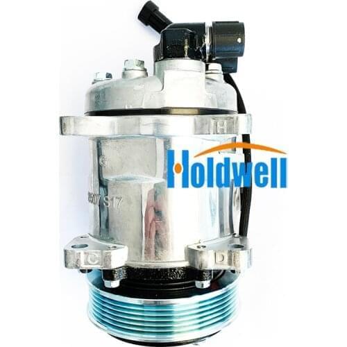 Holdwell Air Conditioning Compressor 6698590 for Bobcat T40140 T40180 TL360 TL470