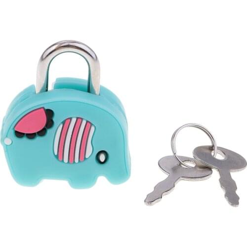 Kawaii Anti-theft Padlock Cartoon Small Metal Suitcase Luggage Lock With Key