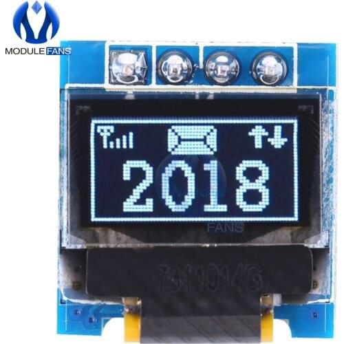 0.49 inch OLED Display Module 64x32 64*32 SSD1306 0.49" Screen I2C IIC Super Bright for Arduino AVR STM32 White
