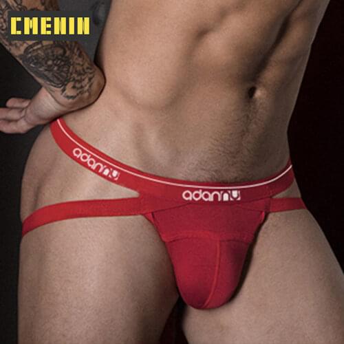 ADANNU Sexy Gay Men Underwear Jockstrap Thongs Men Underware G String Thong Men Tanga Under Wear Lingerie Sissy Panties AD43