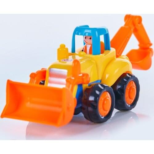 2020 New Thicken Push And Go Car Construction Vehicles Toys Pull Back Cartoon Play For 2 3 Years Old Boys Toddlers Kids Gift