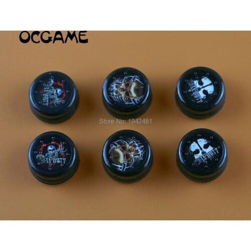 OCGAME 20pcs=10sets Newest Unique Skull Design Analog Thumb Stick Controller Grips Cap Cover For PlayStation4 PS4