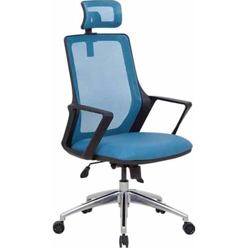 Space Office Elite Manager Chair Aluminum Foot-BLUE