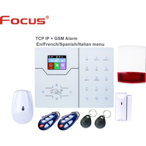 2019 Advanced TCP IP Alarm GSM Intruder Alarm Security Alarm Smart Home burglar Alarm System With External Strobe Siren