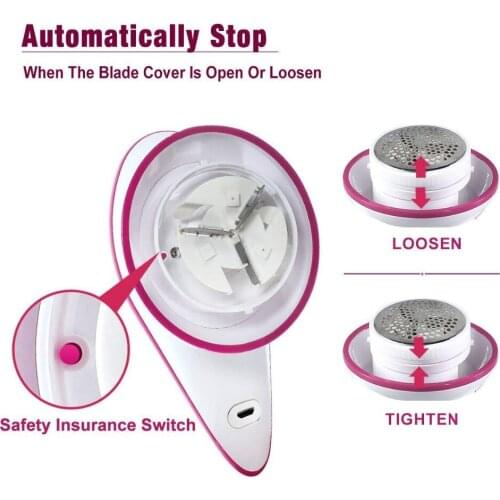 High Power USB Rechargeable Sweater Pill Remover Fabric Shaver Lint Remover with Extra Blade for Clothes Fluff Fuzz Ball
