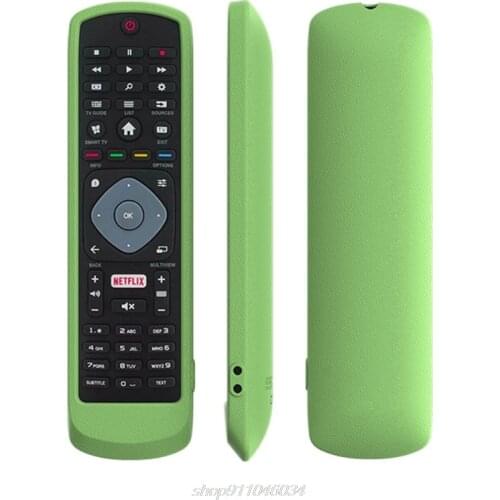 Dustproof Soft Silicone Case Remote Control Protective Cover for-Philips SMART TV NETFLIX TV Remote Control F01 21 Dropship