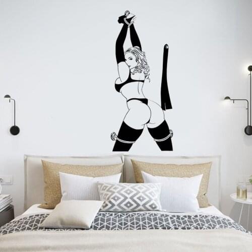 Sexy Naked Hot Girl Woman Wall sticker home decor DIY vinyl Decal Lovers Hotel bedroom decoration Art Mural Wall tattoo Y33