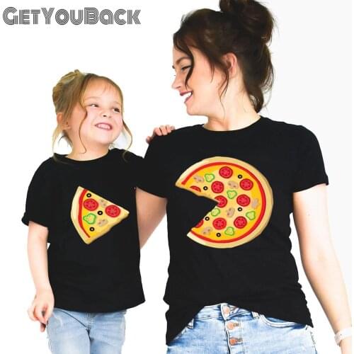 Family Mommy And Me T shirt Baby Boy Girl Fashion Black Funny Clothes Mother and Daughter Son Tops Tee,Drop Ship