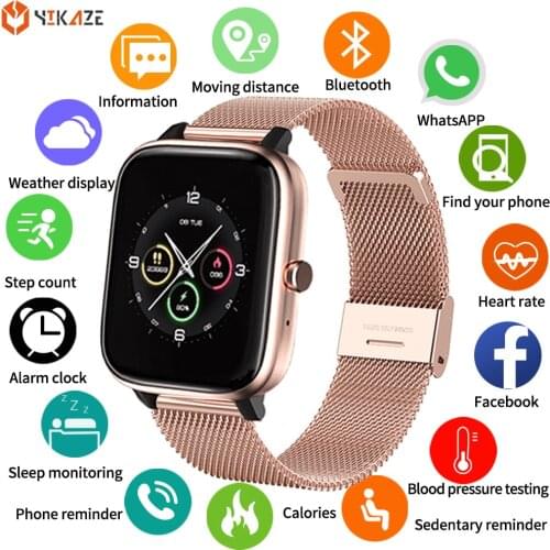 2021 Smart Watch Men Women Waterproof Heart Rate Music Player Pedometer Bluetooth Calls Smartwatch For Xiaomi Huawei IOS amazfit