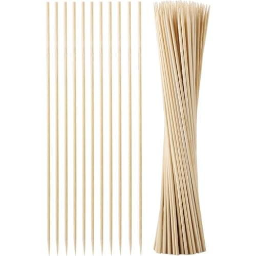 Bamboo And Wood Plant Poles Tomato Stakes Durable 100Pcs Potted Plants Wooden Garden Stick