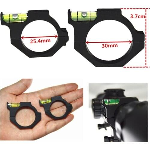 Tactical Rifle/Airgun Spirit Level Riflescope Bubble level for 1" or 30mm Hunting Gun Scope Tube in Scope Mounts accessories