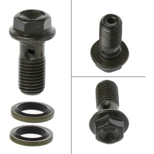 Motorcycle Brake Hollow Screw M10 x 1.25 Single Banjo Bolt For H-onda Yamaha Suzuki