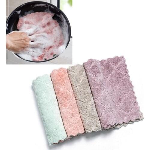 HOT NEW Super Absorbent Microfiber kitchen dish Cloth High-efficiency tableware Household Cleaning Towel kitchen tools gadgets@5