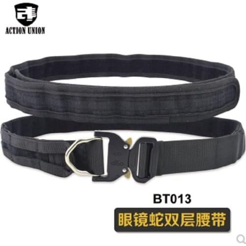 Outdoor tactical ronin double belt Moll army fans CS real training tactical belt