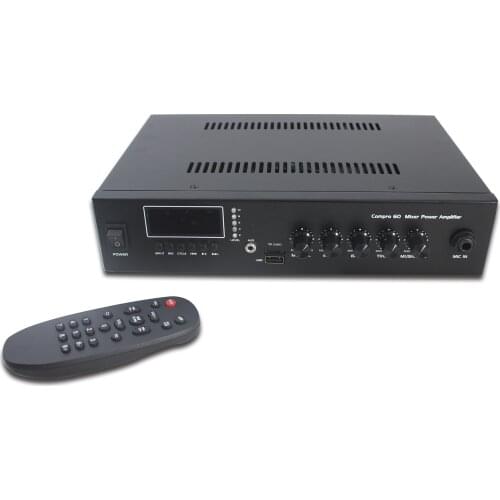 100V Mixer Amplifier with Audio Source, USB,Bluetooth,TF Card, Power Amplifier for PA System, Home Background Music