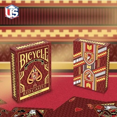 Bicycle Red Castle Playing Cards Collectable Deck Magic Cards Poker Size USPCC Limited Edition New Sealed Magic Tricks Props