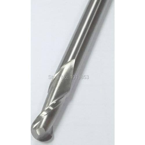 R3X6X15X90 High speed steel Ball nose HSS end mill straight shank milling cutter for machine