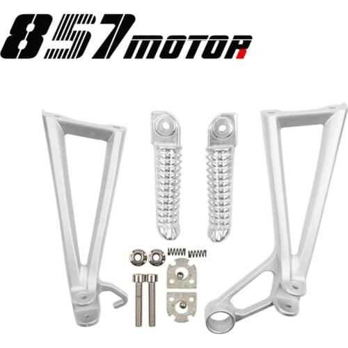 Rear Passenger Foot Pegs For Yamaha YZF R6 2003 2004 2005 YZF R6S 03-08 Bracket Footrests Footpegs YZF-R6 Foot Rests