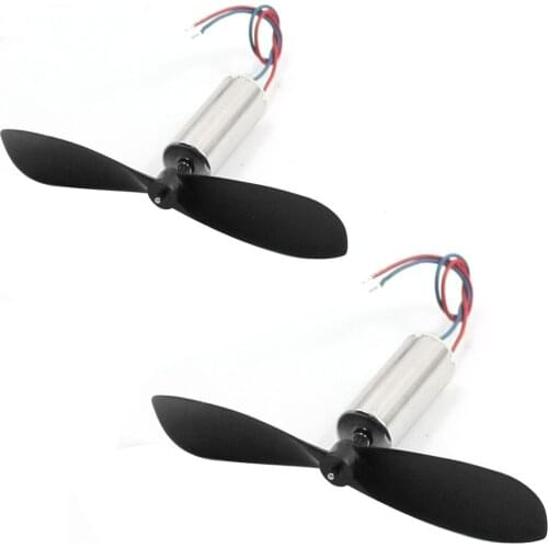 UXCELL 1 Pair Helicopter Propeller w Motor 3.7V 40000Rpm 100Ma 7 X 16Mm Motors W Helicopter Propellers DC Motor Accessories