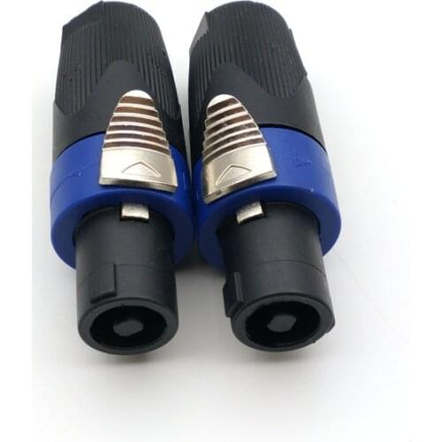 10pcs high quality Speakon 4 Pin Male Plug Compatible Audio Cable Connector