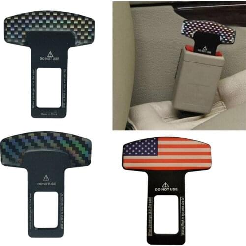 2 Pcs Safety Seat Belt Buckle Alarm Noise Stopper Replacement Car Seatbelt Silencers For Auto Interior Accessories