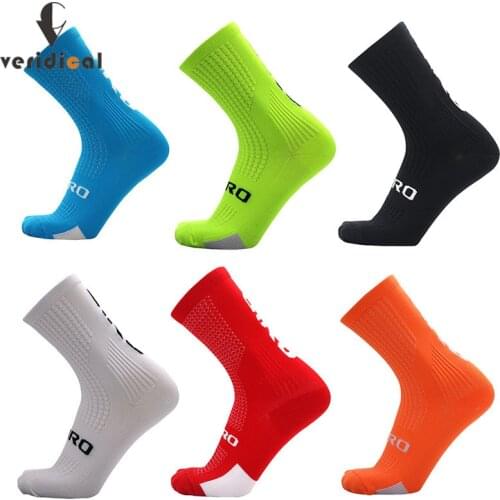5 Pairs/Lot Compression Socks Men Nylon Running Marathon Cycling Outdoor Sports Soccer Socks Colorful Breathable Deodorant Meias
