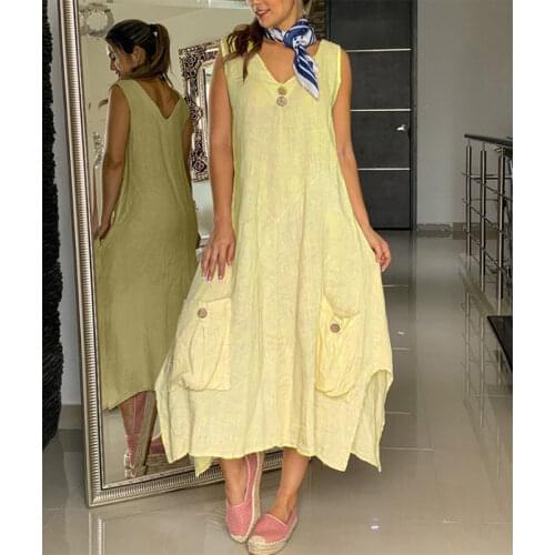 Летние платья из льна BAMBOOBOY China At AliExpress