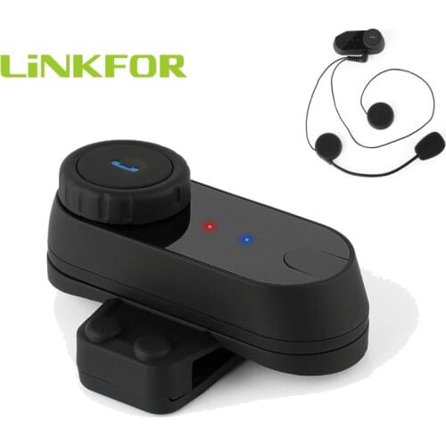 LiNKFOR 2x For BT 800M Interphone Bluetooth Motorbike Motorcycle Helmet Intercom FM Headset Bluetooth interphone Headset