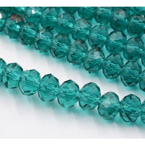 FLTMRH 8mm Fashion Rondelle Faceted Crystal Glass Loose Spacer Beads for Jewelry Making Bicone Wholesale 70pcs/lot