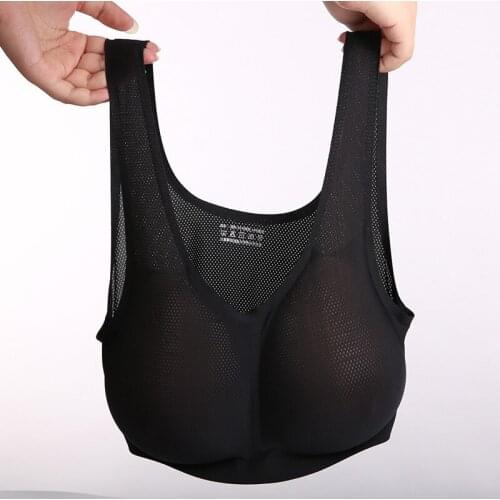 Bra+Silicone breast form for crossdresser props realistic boob enhancer tit