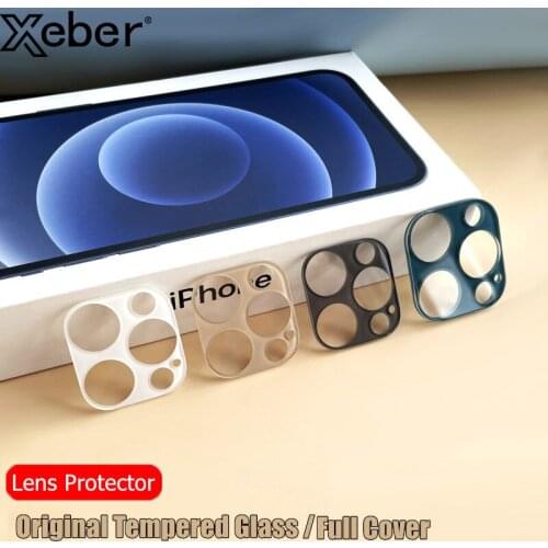 Camera Lens Tempered Glass Film For iPhone 12 11 Pro Max Original Color Screen Protector Protective Ring Cover For iPhone 12mini
