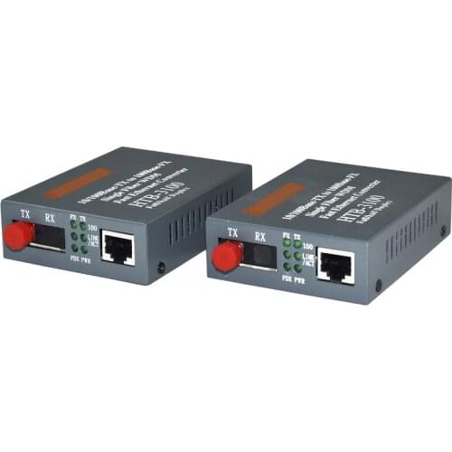 FC Port 1*RJ45 Fiber Optical Media Converter 10/100Mbps RJ45 Single mode 25KM