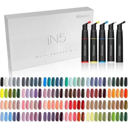 O2NAILS 120 Colors CPSR Approved smart nail color mixing gel polish one step gel 3in1 eco friendly healthy gel polish for