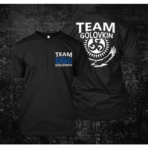 GGG Gennady Golovkin Team Boxinger T-shirt Cool Casual Short Sleeve Cotton T Shirt Fashion Print Tees Shirt For Men Harajuku