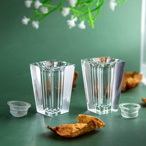 H&D Pack of 2 Mini Empty Refillable Crystal Seasoning Bottle Salt and Pepper Shakers Set Wedding Party Favors Home Kitchen Decor