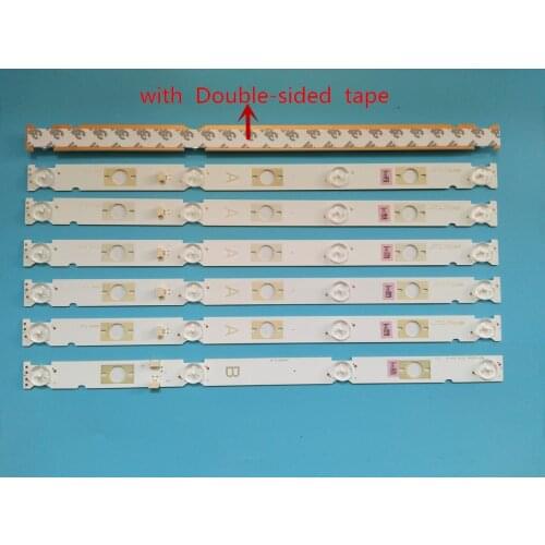100% New 7pcs/Kit LED strips for SONY 48 TV KDL 48W650D KDL 48W653 KDL 48WD653 LSY480HN02 LSY480WN02 LB48009 V0_03 LB48009 V1_04