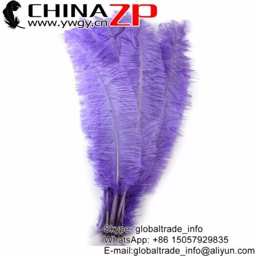 New Arrival 55 to 60 cm(22~44inch) CHINAZP Feathers Prime Quality Lavender Nandu Trimmed Ostrich Feather Sexy Carnival Costume
