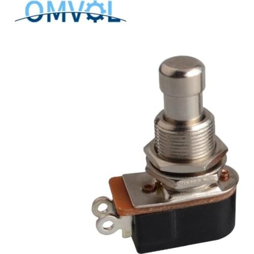 1PC SPST Momentary Soft Touch Push Button Stomp Foot Pedal Switch Electric Guitar Switch OFF-Momentary ON