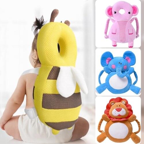 Baby Head Protection Pillow Cartoon Infant Anti-fall Pillow Soft PP Cotton Toddler Children Protective Cushion Baby Safe Care