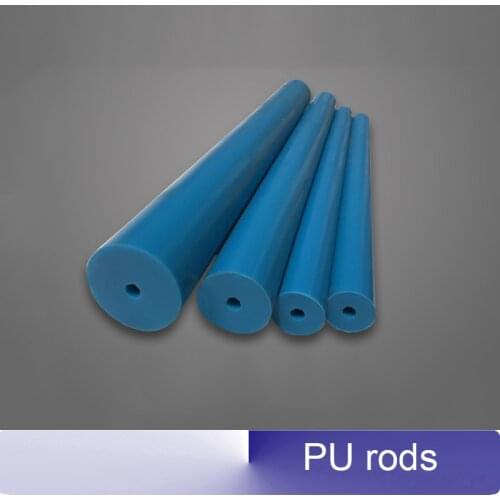 50cm Polyurethane Hollow rod Excellent adhesive PU stick Elastic rubber rod Black Red Green Blue