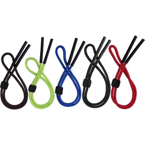 5 Eyewear Retainers Adjustable Eyeglass Sunglass Fasteners Anti Slip Safety Strap Rope Outdoor Sports Glasses Neck Fixing Holder