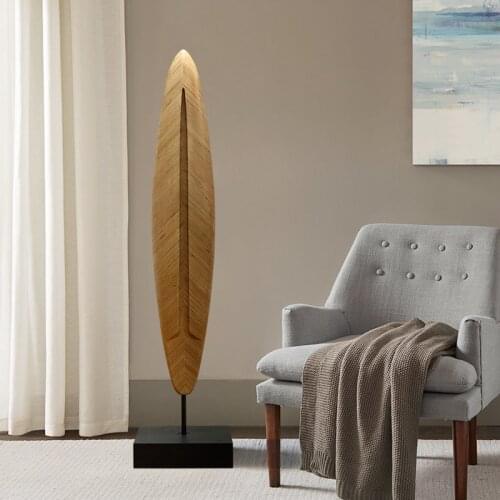 Zq Wood Carving Crafts Large Hallway Decorations Decoration Floor Sculpture Model Room Art Device