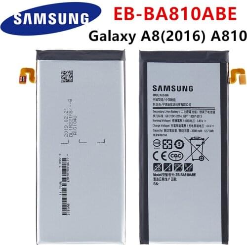 SAMSUNG Orginal EB-BA810ABE 3300mAh Battery For Samsung Galaxy A8(2016) SM-A8100 SM-A810F SM-A810YZ SM-A810S/DS SM-A810 A810YZ/S